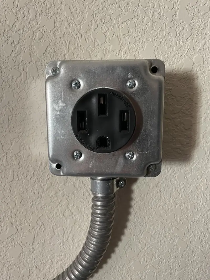 NEMA 14-50 outlet installed for Smart Home Electrical in Ann Arbor
